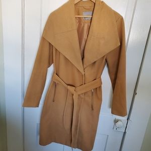 Wool Blend Camel Trench